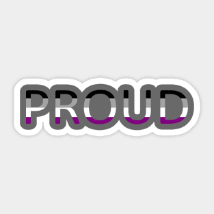 Proud Asexual Flag Sticker